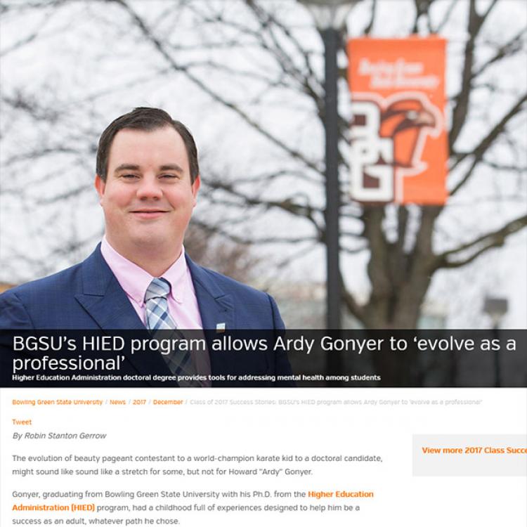 BGSU HIED program story cover