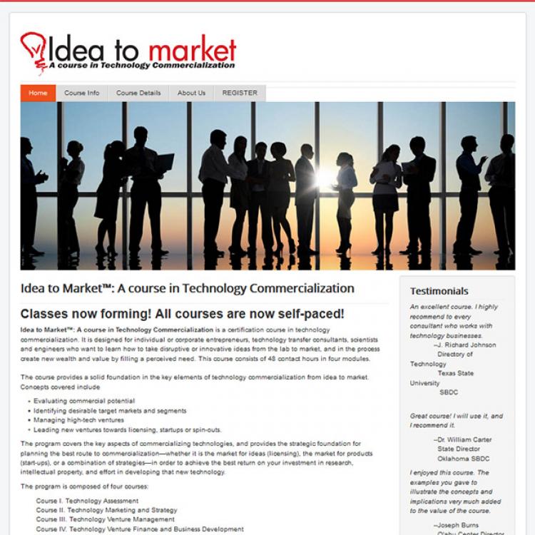 Idea to Market website